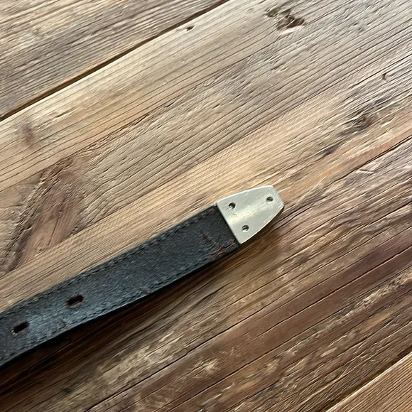 Roper Brown Leather and Rinestone Women’s Belt - Picture 6 of 9